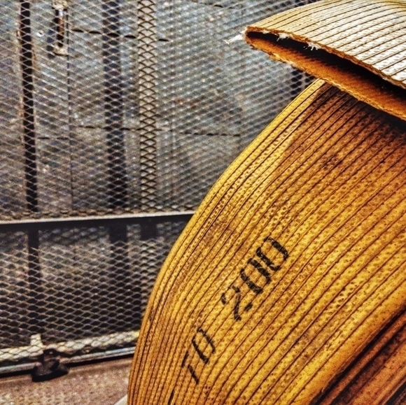 Firehose belt with solid brass buckle and keeper - Picture 14 of 15